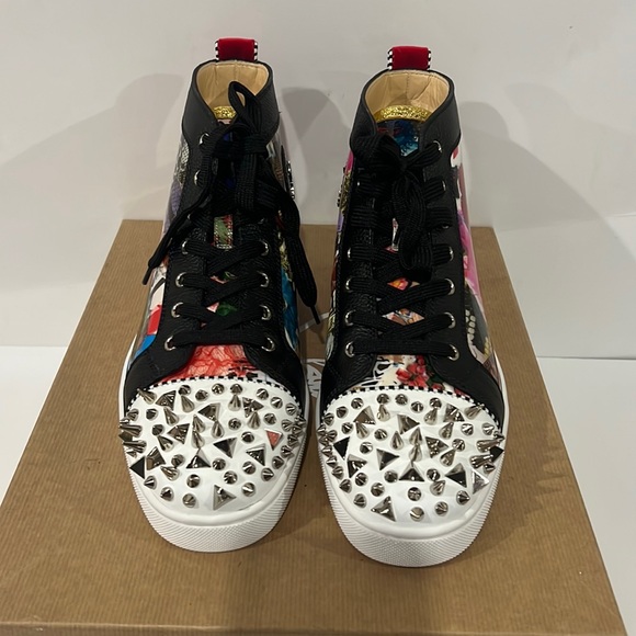 COPY - Christian LouBoutin FLAT VV/PATENT/PAVE STRASS - PURPLE POP 3160904 size… - Picture 2 of 9